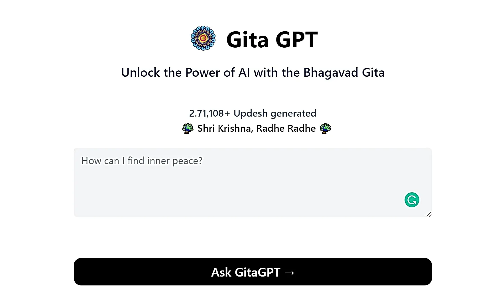 AI Tool Gita GPT